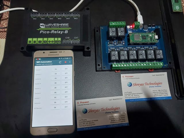 Wi-Fi Communication Based Relay Automation