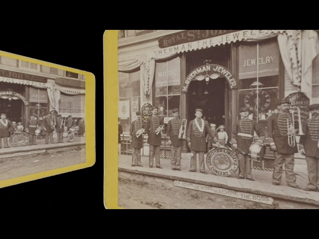 Comedy Concert Co. by M. Sherman Jeweler ~1870 (silent, still image)