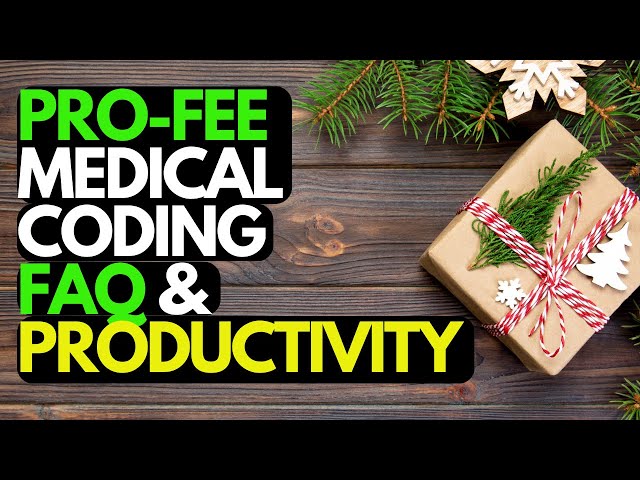 PROFESSIONAL FEE MEDICAL CODING FAQ AND PRODUCTIVITY