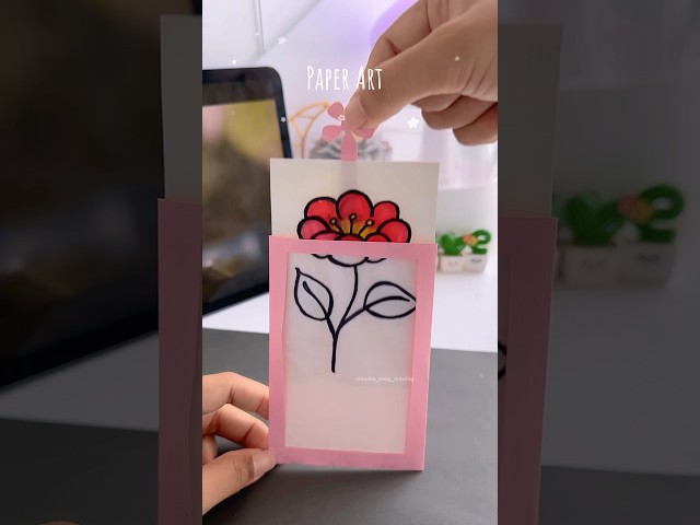 Paper Magic Art🌸✨#shorts #art #painting #muktaeasydrawing #youtubeshorts