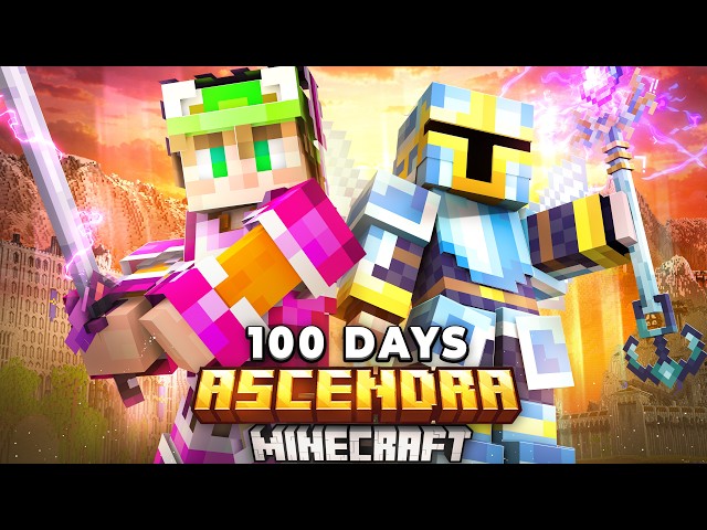 We Survived 100 Days of DUO ASCENDRA RPG in Minecraft