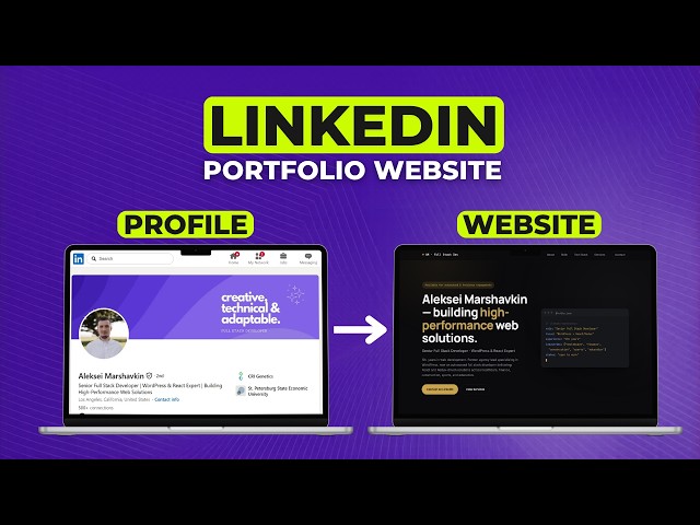 How To Create Portfolio Website For Linkedin 2026 | Linkedin Portfolio Website Tutorial