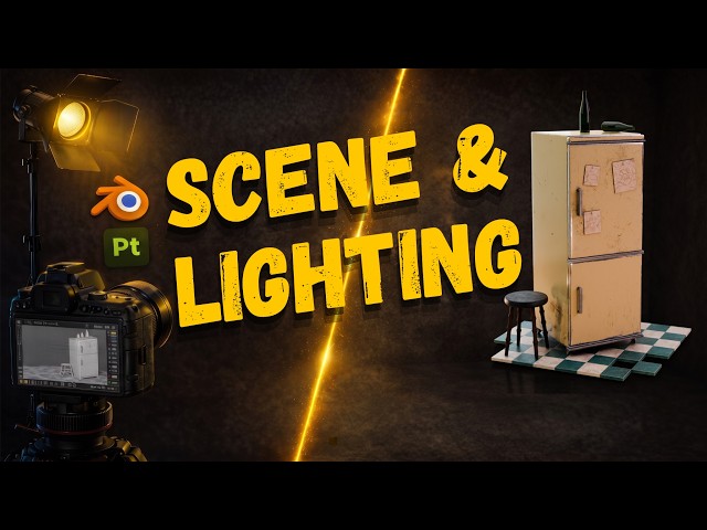 How to Set Up Scene, Camera & Lighting in Blender (stylized scene)