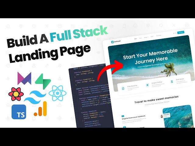 React + TypeScript + Supabase + TailwindCSS = Full-Stack Landing Page | Coding Tutorial