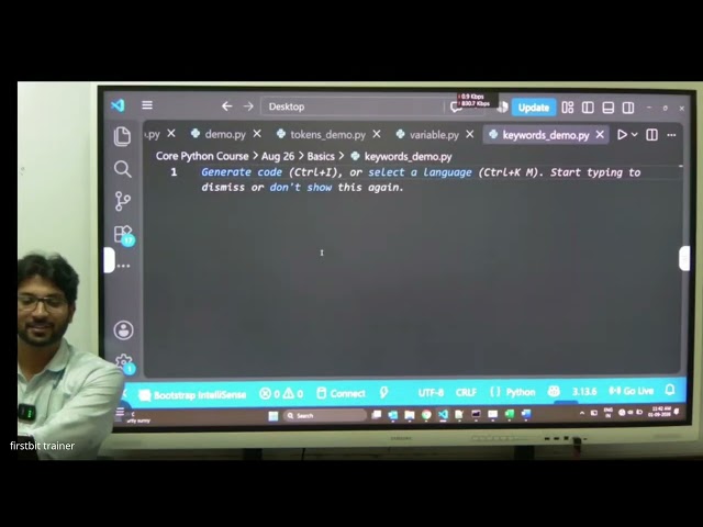 Python Full Stack Data Science & Analytics | Day 5 | 26 August 2026 Batch | FirstBit Solutions