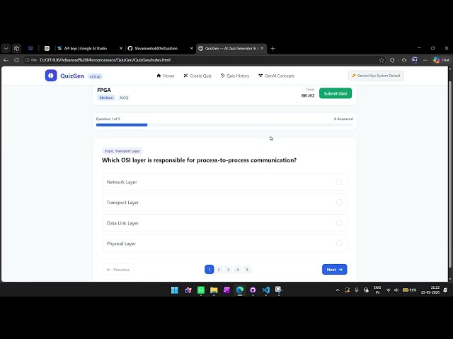 QuizGen | AI-Powered Quiz Generator & Personalized Assessment System