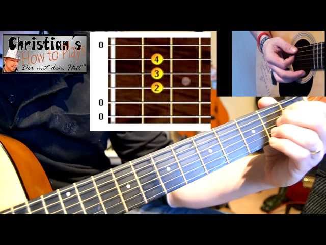 Learn Guitar: The First Three Chords (E A D) and a Simple Song. Learn Guitar Online