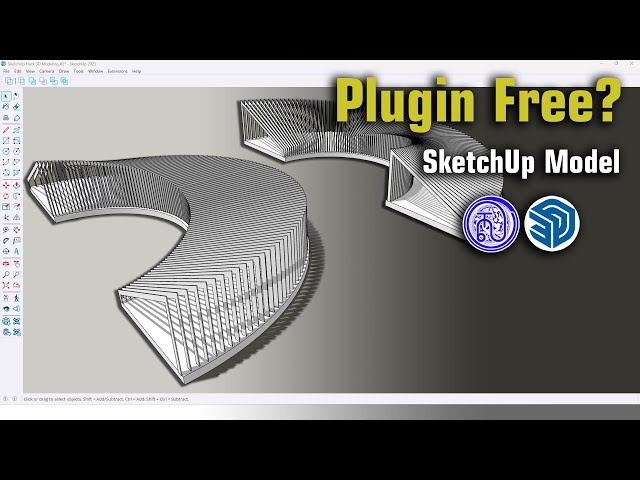 How I do a Parametric Pathway in SketchUp by Simple? Curviloft, Shape Bender & More