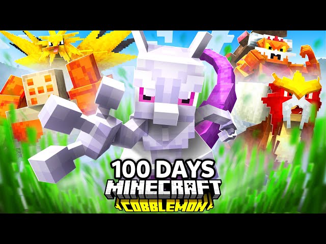 I Spent 100 Days in LEGENDARY RANDOMIZER Pokemon Minecraft VS. my Rival! (Duos Cobblemon)