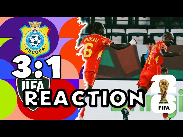 2026 World Cup DR Congo 3 vs Uzbekistan 1 | Reaction