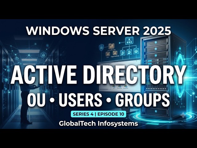 Windows Server 2025 Active Directory OU, Users & Groups | Complete Hindi Tutorial | Episode 10