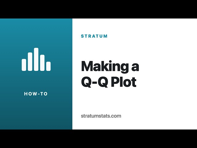 How to Make a Q-Q Plot and Test for Normality (Mac & Windows)