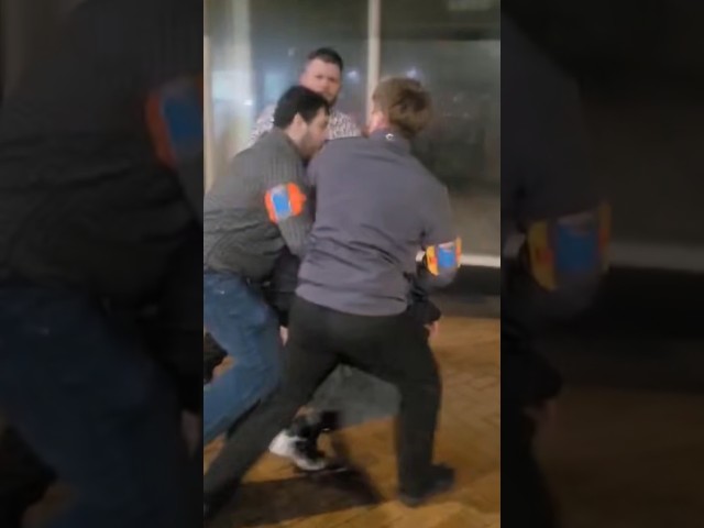 HIT WITH A BRICK IN FRONT OF POLICE!