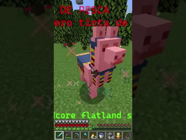 El Wandering Trader en un mundo superflat Minecraft Hardcore!! #minecraft #shorts #minecraftshorts