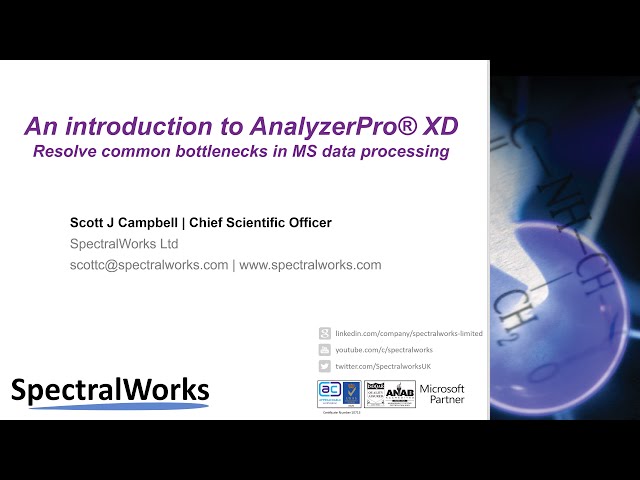 An introduction to AnalyzerPro® XD - Resolve common bottlenecks in MS data processing