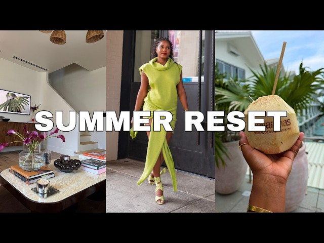 My Summer Reset Vlog ☀️ Styling New Outfits, Fitness Routine & Home Finds