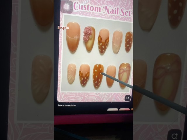 I think i should redo this nail sometime… #nails #simplenails #beginner #viral #fall #deer