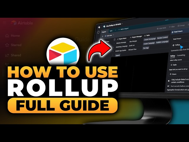 How To Use Rollup in Airtable (𝟮𝟬𝟮𝟲) | BEST FULL GUIDE | NO Yapping, To The Point! | FAST & EASY