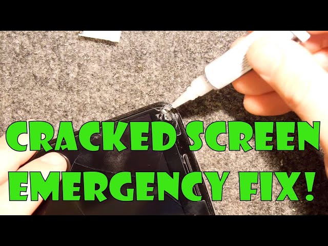 Temporary Cracked Screen Repair & Glass Screen Protector How to