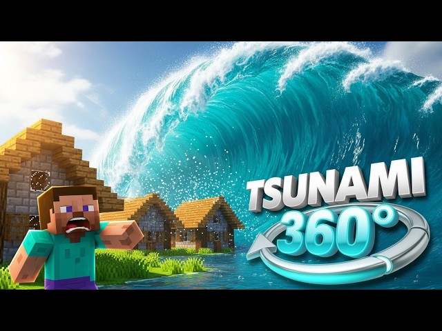 Minecraft Tsunami - 360° VR Video