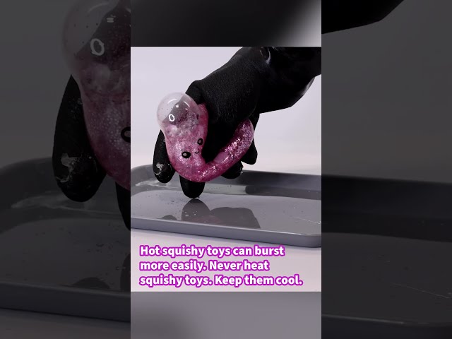 Squishy toys with water beads can be dangerous