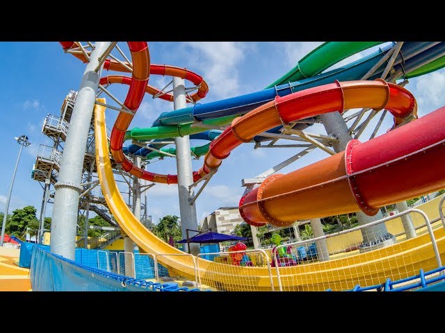 Wild Wild Wet Singapore - Free Fall | Extreme Drop Waterslide Onride POV