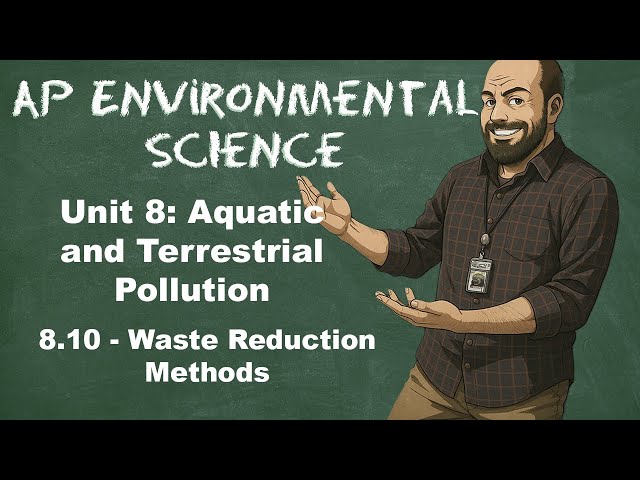 AP Environmental Science Unit 8 – Topic 8.10 Waste Reduction Methods