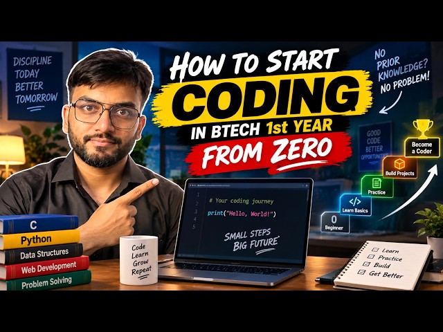 How To Start Coding in BTech 1st Year From ZERO