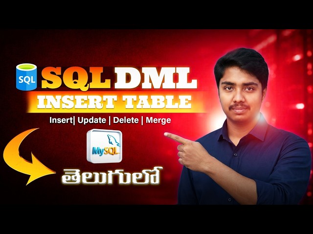 SQL DML Commands in Telugu | Insert, Update, Delete Explained | Part 2