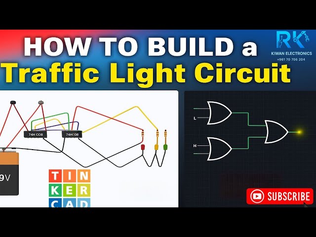 How to Make a Traffic Light Circuit with Logic Gates (Full Tutorial)