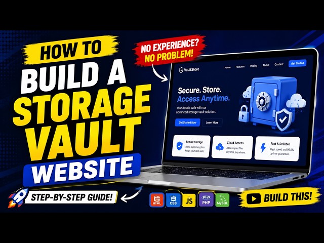How to Build a Storage Vault Website from Scratch! 🔥 Step-by-Step Tutorial