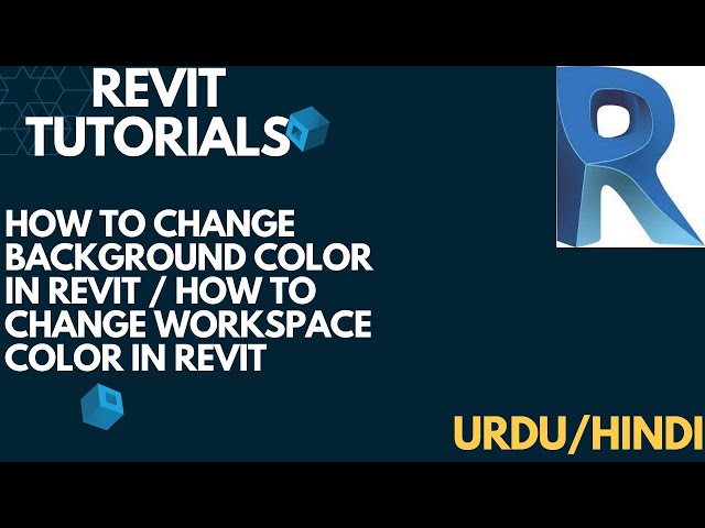 HOW TO CHANGE BACKGROUND COLOR IN REVIT | HOW TO CHANGE WORKSPACE COLOR IN REVIT | BIM | URDU HINDI