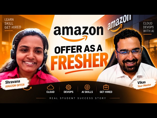 Amazon Job as a Fresher  | Cloud & DevOps Success Story