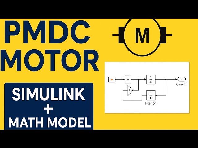 Permanent Magnet DC Motor Simulation in MATLAB | Full Mathematical Model Explained