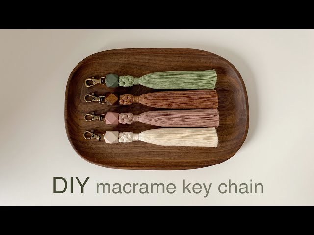 DIY | macrame tassel key chain