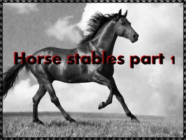 horse stables to be plastered
