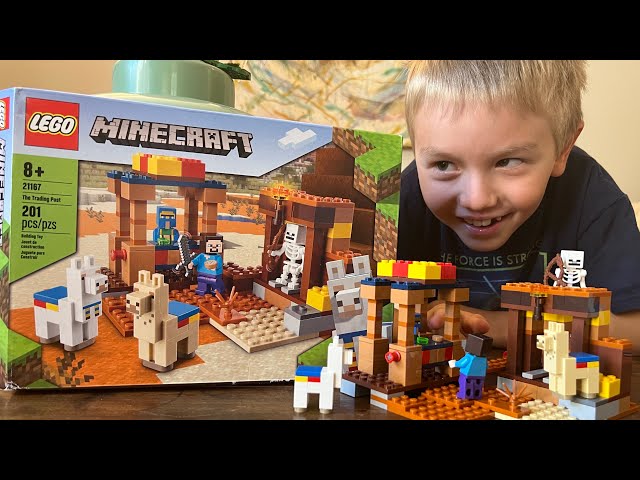 Kids Review: LEGO Minecraft The Trading Post 2021 Set #21167  Review by Jack’s Videos!