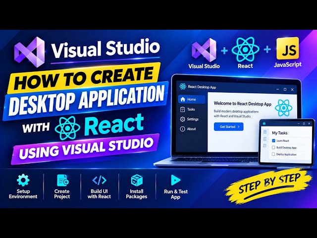 How to Create a Desktop Application with React using Visual Studio