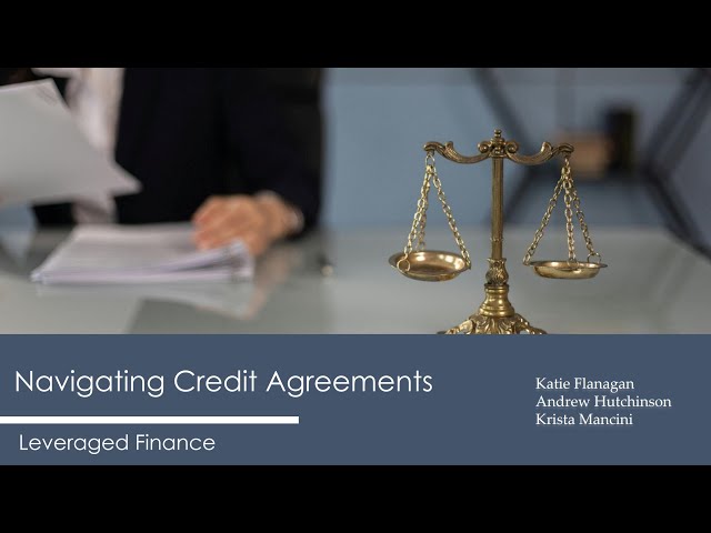 Navigating Credit Agreements
