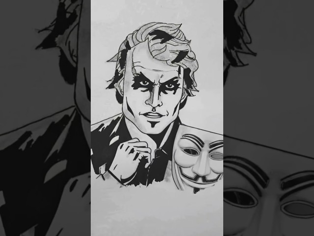 My Drawing#of Joker# in AI Form#yt shorts 😀❤️ jo 🃏 🎭