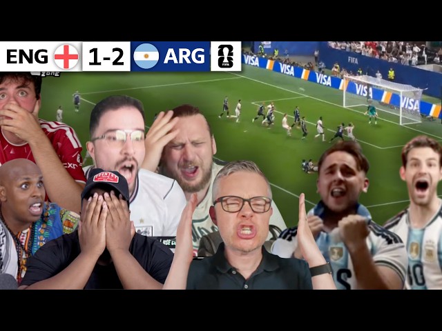 CRYING ENGLAND FANS 😭 ARGENTINA GO MAD After 92’ MINUTE WORLD CUP HEARTBREAK! | REACTIONS