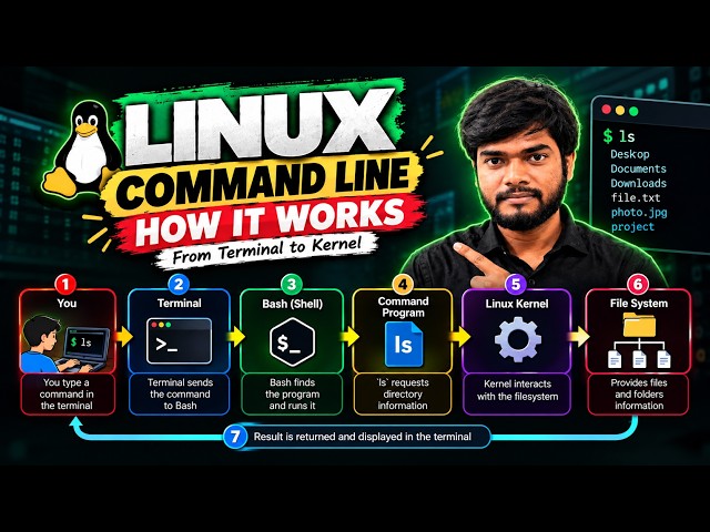 Linux Command Line Tutorial 🐧 | How Linux Commands Work Internally