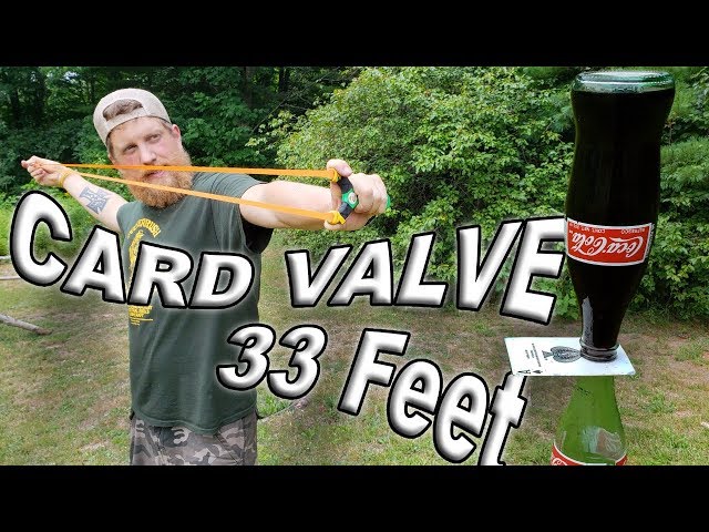 Slingshot Coca-Cola Card Bottle Valve Shot With The Hornet | Trick Shot Tuesday Ep. #16