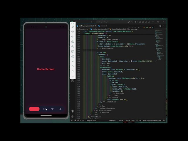Flutter Modern Animated Bottom Navigation | Speed Code  2026