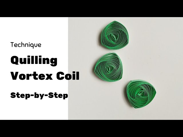 How to make a Vortex coil in Quilling | Technique of vortex coils| Must watch for best results
