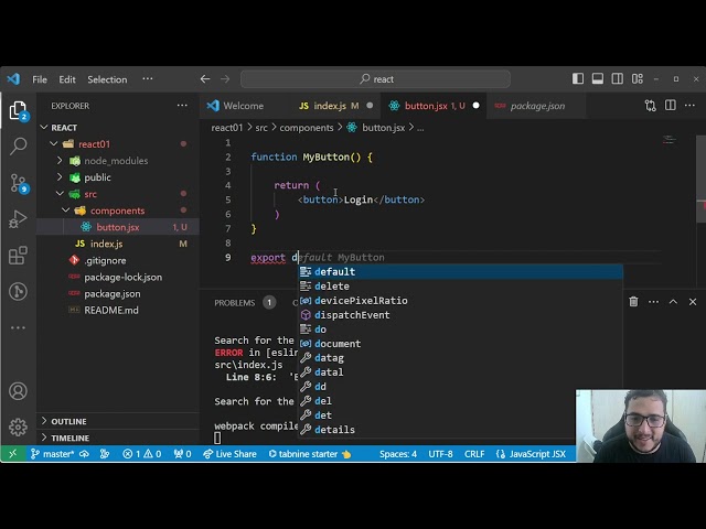 O que é um componente React e como cria-lo? #ReactAula03