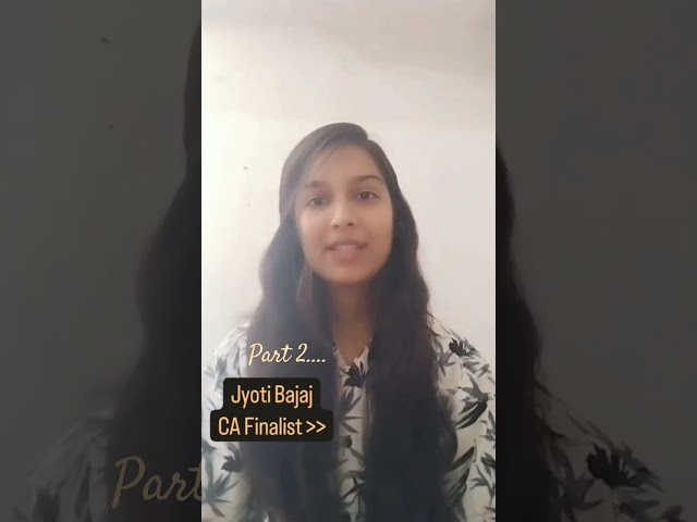 Jyoti Bajaj - CA Finalist 📚 Student Review 🎤 #caarticleship #articleship #interview #audit #big4 #ey