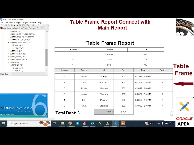 How to Create Table Frame Report in Jasper Report / Jasper Report Server | Mr Gactack