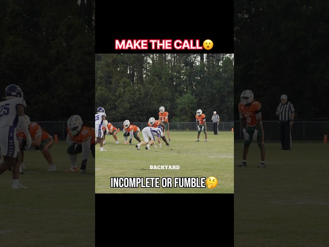 Is this a fumble or incomplete pass⁉️🤔 #footballshorts #bfye #footballskills #footballplayer #memes