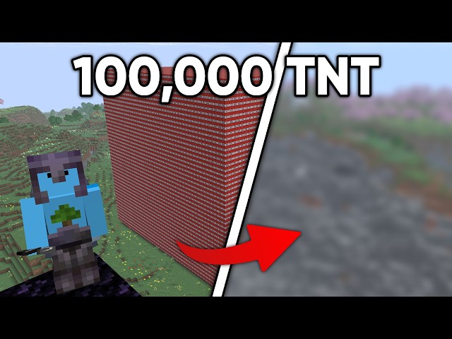 I Made (Then Exploded) 100,000 TNT in Survival Minecraft